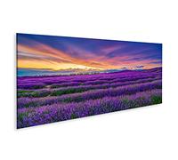 islandburner Tableau sur Toile Champ de Lavande Impressionnant Ciel de Provence Lavande Cadre Affiche Poster Murale Tableaux
