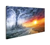 islandburner Tableau sur Toile Changement Climatique de Paysage orageux de tornade Cadre Affiche Poster Murale Tableaux