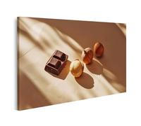 islandburner Tableau sur toile Chocolat et noisette sous la lumière du soleil et ombre Jeu Photos murales Poster