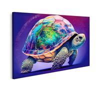 islandburner Tableau sur Toile Concept Espace géant Tortue Porte la Terre Son Dos Images Errant Images murales Poster