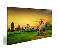 islandburner Tableau sur toile Coucher de soleil Paysage thaïlandais Thaïlande Tableaux Impressions Art Poster Mural