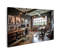 islandburner Tableau sur toile créatif industriel loft bureau avec design élégant et décoration Images murales Poster