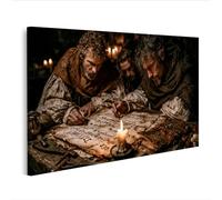 islandburner Tableau sur toile d'art architecte historique mural bureau pour les amateurs d'histoire - Edition M2
