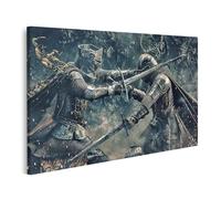 islandburner Tableau sur toile de combat chevaleresque dans une bataille médiévale Images murales Poster
