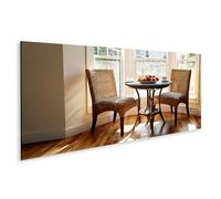 islandburner Tableau sur toile - Décoration murale confortable pour le petit déjeuner - Salle à manger pour les connaisseurs - Panorama