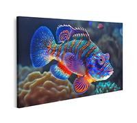 islandburner Tableau sur toile Découvrez la beauté fascinante des merveilles de la mer profonde comme des poissons mandarins, images murales poster