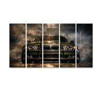 islandburner Tableau sur toile E36 Coupé classique des années 1990 pour fans de voiture - 5 pièces - XXL