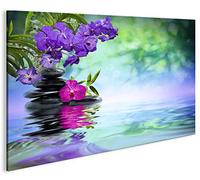 islandburner Tableau sur toile - Eau zen 1K XXL - Poster sur toile - Décoration murale - Pour salon