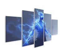 islandburner Tableau sur toile - Esprit énergétique lumineux dans les tons bleus - Images murales - Poster