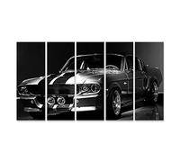 islandburner Tableau sur toile Ford Mustang Shelby GT 500 1967 Cadre Affiche Poster Murale Tableaux
