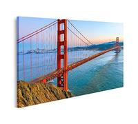 islandburner Tableau sur Toile Golden Gate Bridge San Francisco Californie États-Unis Cadre Affiche Poster Murale Tableaux
