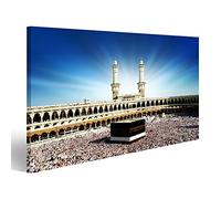 islandburner Tableau sur toile Kaaba La Mecque Arabie Saoudite Cadre Affiche Poster Murale Tableaux