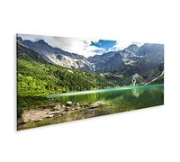 islandburner Tableau sur Toile Lac de Montagne aux eaux cristallines été des Montagnes Rocheuses Cadre Affiche Poster Murale Tableaux