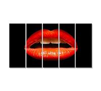 islandburner Tableau sur toile Lèvres sexy rouges Vampire Rocky Horror Cadre Affiche Poster Murale Tableaux