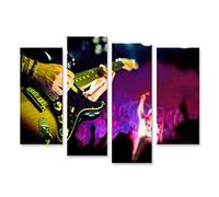 islandburner Tableau sur toile Live Musique en arrière-plan Joueur de guitare Rock Images murales Poster