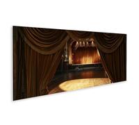 islandburner Tableau sur toile - Magnifique rideau en velours devant Art Déco - Décoration murale - Panorama