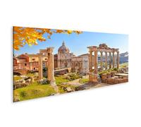 islandburner Tableau sur toile Majestueux Forum romain pour salon - Parfait pour les amateurs d'histoire - Panorama