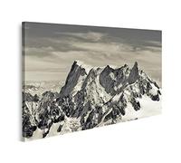 islandburner Tableau sur toile Mont Blanc dans les Alpes françaises Impressions Art Poster Mural