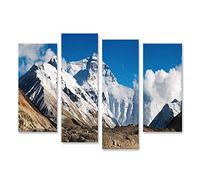 islandburner Tableau sur toile Mont Everest Cadre Affiche Poster Murale Tableaux