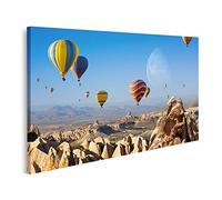 islandburner Tableau sur toile Montgolfière en Cappadoce Turquie Impressions Art Poster Mural