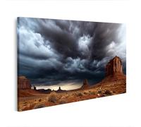 islandburner Tableau sur toile - Monument dramatique Valley - Décoration murale pour salon pour les amoureux de la nature - Edition D1