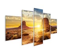 islandburner Tableau sur Toile Monument Valley Coucher de Soleil Sœurs États-Unis Images murales Poster
