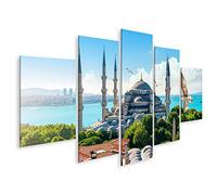 islandburner Tableau sur toile Mosquée bleue sur le Bosphore Istanbul Turquie Images murales Poster