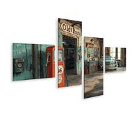 islandburner Tableau sur toile Motif Route soixante-six Atelier Classique Images Murales Poster