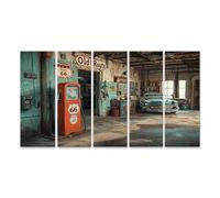 islandburner Tableau sur toile Motif Route soixante-six Atelier Classique Images Murales Poster