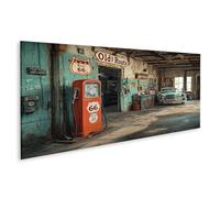 islandburner Tableau sur toile Motif Route soixante-six Atelier Classique Images Murales Poster