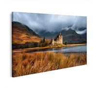islandburner Tableau sur toile Mystique Ecosse - Décoration murale pour le salon - Pour les aventuriers et les amateurs d'histoire - Edition I2