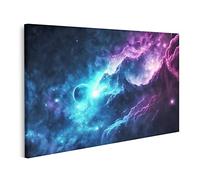 islandburner Tableau sur Toile Nébuleuse Galaxies Espace Univers Infini Magique Vue Abstraite Planète Ste Cadre Affiche Poster Murale Tableaux