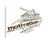 islandburner Tableau sur toile Nuage de mot motivation Cadre Affiche Poster Murale Tableaux