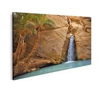 islandburner Tableau sur Toile Oasis de Montagne Chebika désert du Sahara Tunisie Afrique Cascade Cadre Affiche Poster Murale Tableaux