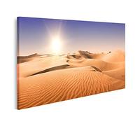 islandburner Tableau sur toile Or Désert au coucher du soleil Îles Canaries Canaries Grand Cana Images murales Poster