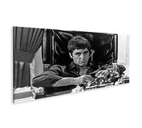 islandburner Tableau sur toile Pacino Scarface Tony Montana Cult Gangster Film Hollywood Icône V3 Cadre Affiche Poster Murale Tableaux