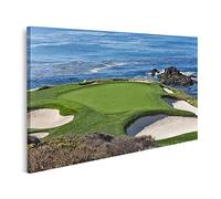 islandburner Tableau sur toile Parcours de golf de Pebble Beach pour les golfeurs Cadre Affiche Poster Murale Tableaux