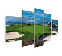 islandburner Tableau sur Toile Parcours de Golf de Pebble Beach pour Les golfeurs Cadre Affiche Poster Murale Tableaux