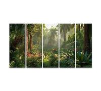 islandburner Tableau sur Toile Paysage Jungle Verte Sauvage Panorama Forêt Tropicale Profonde S Cadre Affiche Poster Murale Tableaux