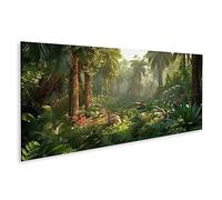 islandburner Tableau sur toile Paysage Jungle Verte Sauvage Panorama Forêt Tropicale Profonde S Cadre Affiche Poster Murale Tableaux