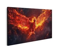 islandburner Tableau sur Toile Phoenix Burning Fire Birds Créatures mythiques Cadre Affiche Poster Murale Tableaux