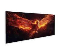 islandburner Tableau sur Toile Phoenix Burning Fire Birds Créatures mythiques Cadre Affiche Poster Murale Tableaux