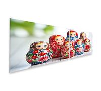 islandburner Tableau sur toile Poupées russes Poupées de table blanche Images murales Poster