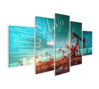 islandburner Tableau sur toile promotion de l'huile Statistiques Technologie future Analyse économique Images murales Poster