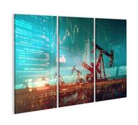 islandburner Tableau sur toile promotion de l'huile Statistiques Technologie future Analyse économique Images murales Poster
