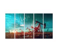 islandburner Tableau sur toile promotion de l'huile Statistiques Technologie future Analyse économique Images murales Poster