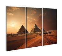 islandburner Tableau sur Toile Pyramides Gizeh Egypte Photographie De Voyage Cadre Affiche Poster Murale Tableaux