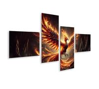 islandburner Tableau sur toile représentant le phénix ascension des cendres dans une splendeur flamboyante et des braises