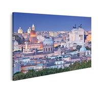 islandburner Tableau sur toile Rome panoramique au crépuscule architecture et histoire Images murales Poster