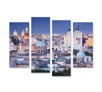 islandburner Tableau sur toile Rome panoramique au crépuscule architecture et histoire Images murales Poster
